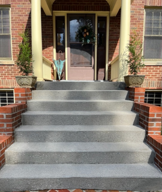 Sidewalk front steps